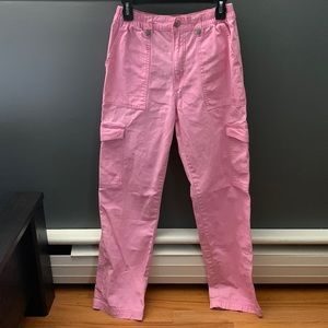 PINK CARGO PANTS